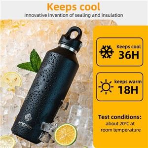 One-handed Open Lid without Thread Thermos Cup