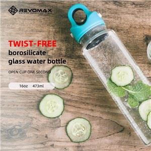 Travel Glass Bottle with Silicone Cover